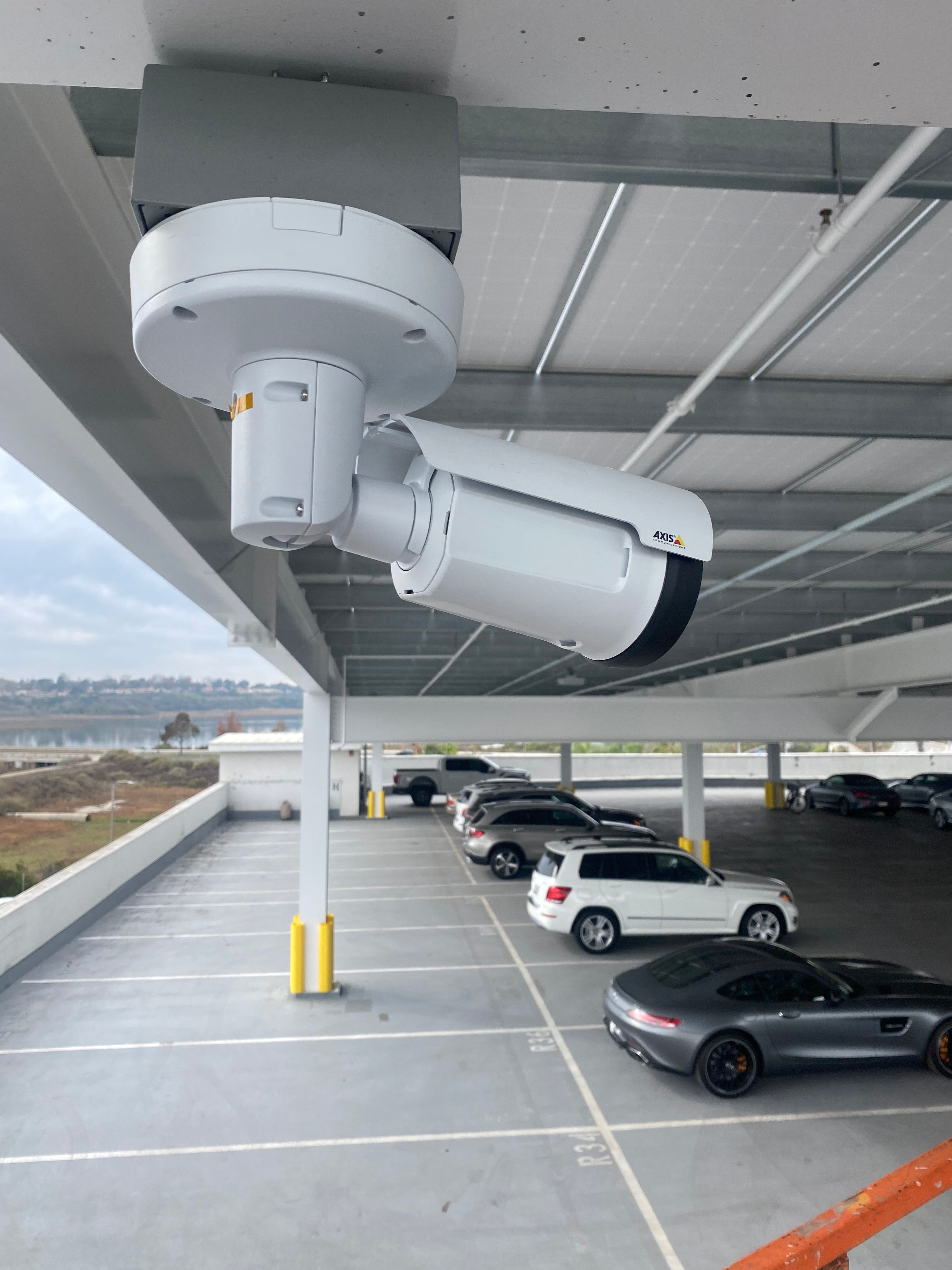Commercial security camera installation